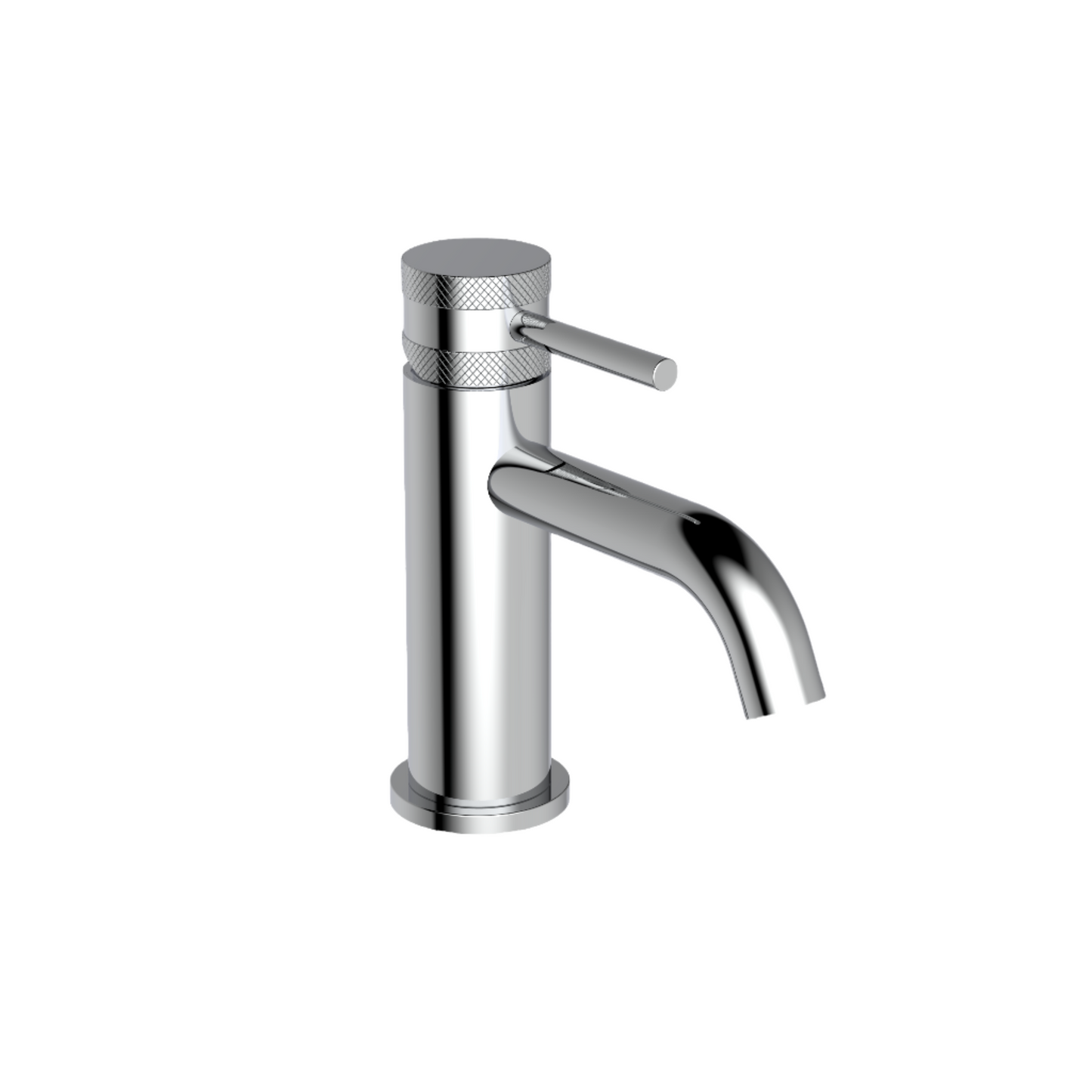 Clarity Knurled Chrome Basin Mixer