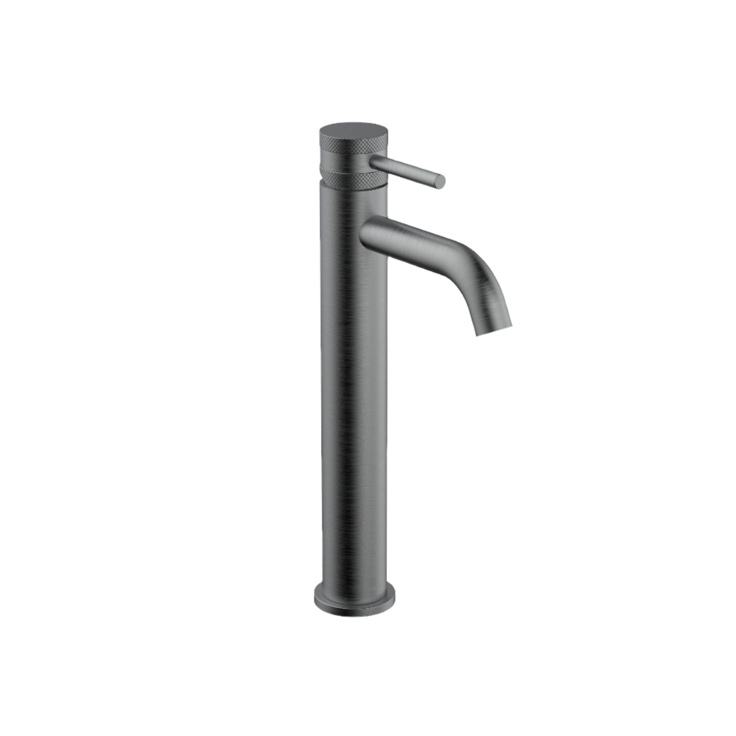 Clarity Knurled Gunmetal Tall Basin Mixer