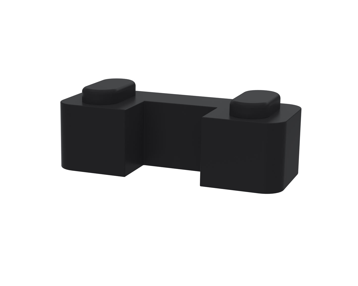 Retainer Horseshoe Support Foot- Matt Black