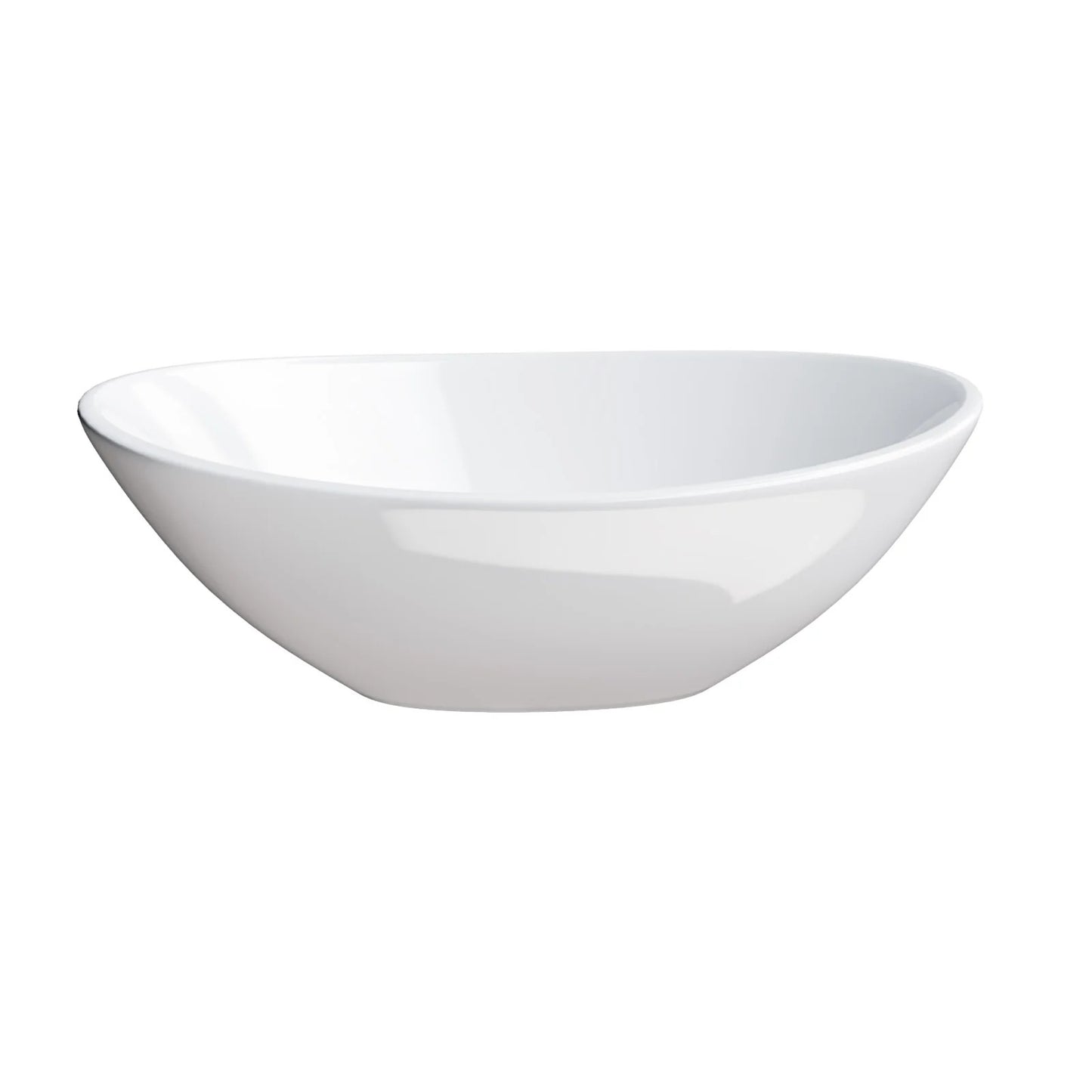 IV8021 410 X 335mm Oval Counter Top Basin Gloss White