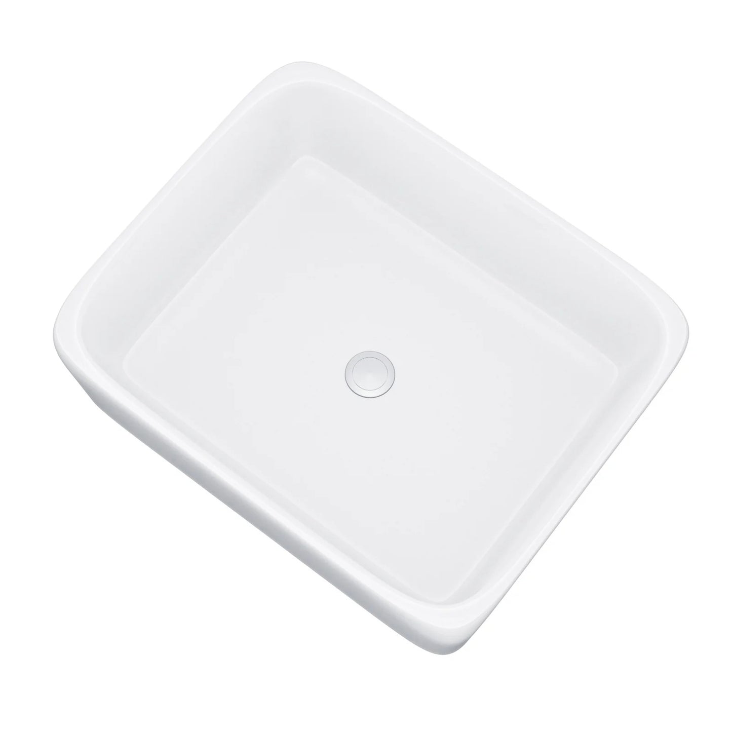 IV8025 490 x 375mm Countertop Basin Rectangle Gloss White