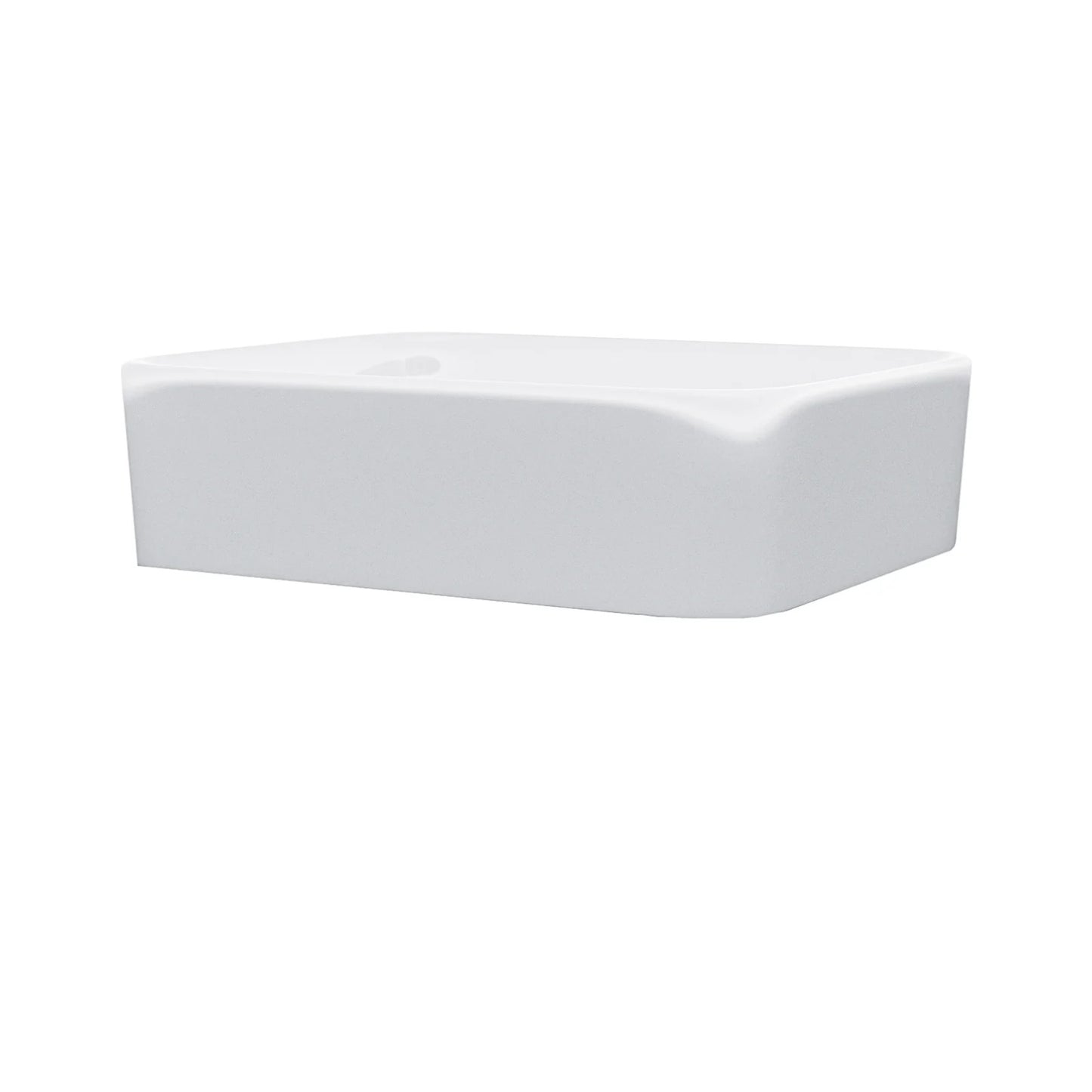 IV8025 490 x 375mm Countertop Basin Rectangle Gloss White