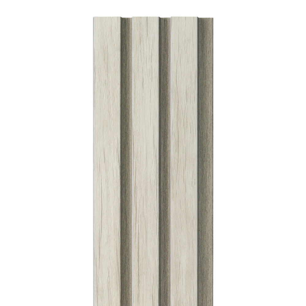 LIMESTONE ASH 3D SLAT WALL CLADDING PANEL WATERPROOF
