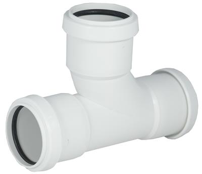 Push Fit 32mm 90 Degree Tee White