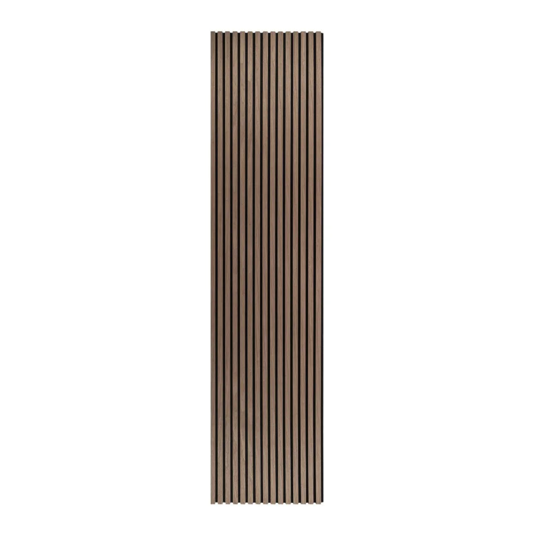 Walnut Wooden Slat Acoustic Wall Panel 600x2400x21mm