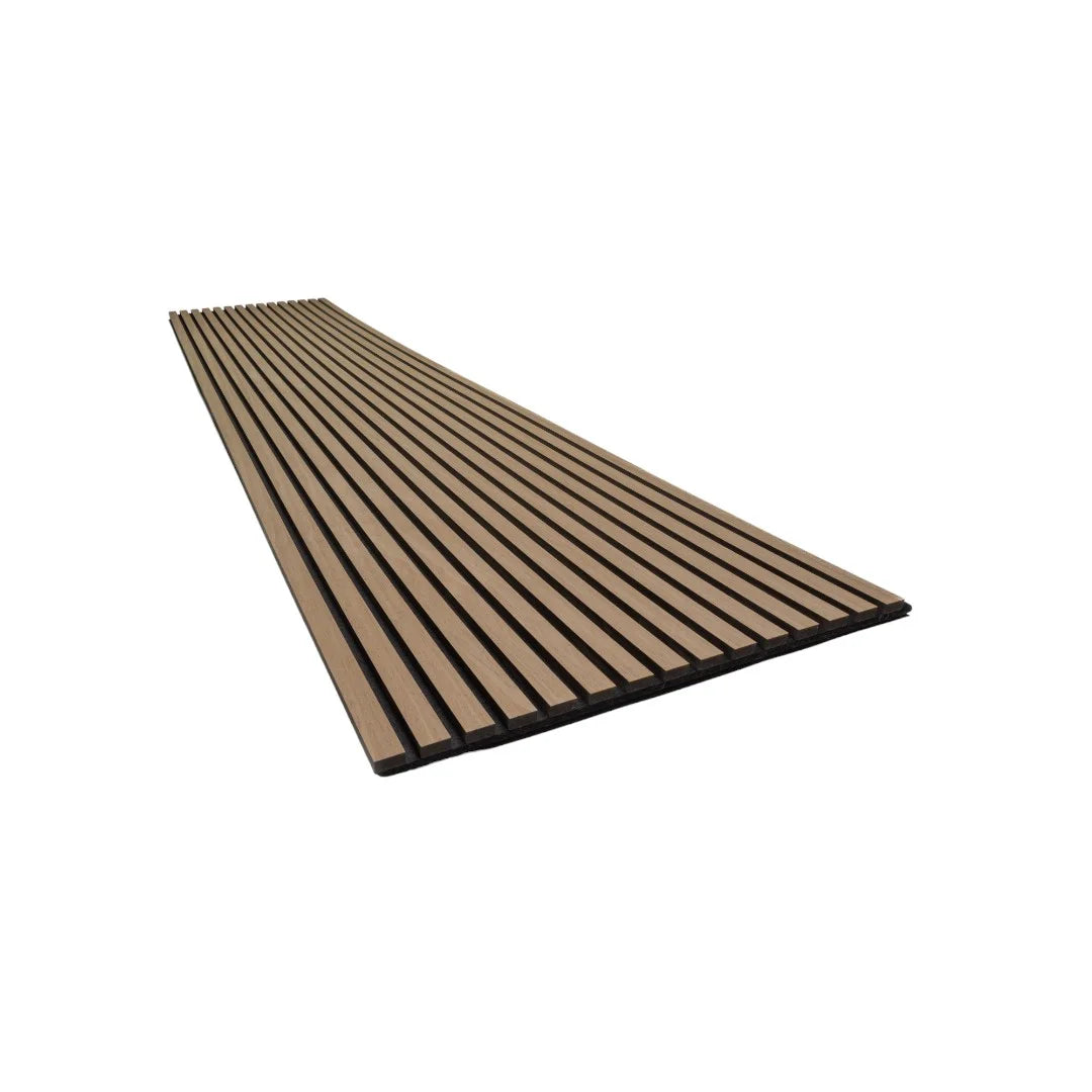 Walnut Wooden Slat Acoustic Wall Panel 600x2400x21mm