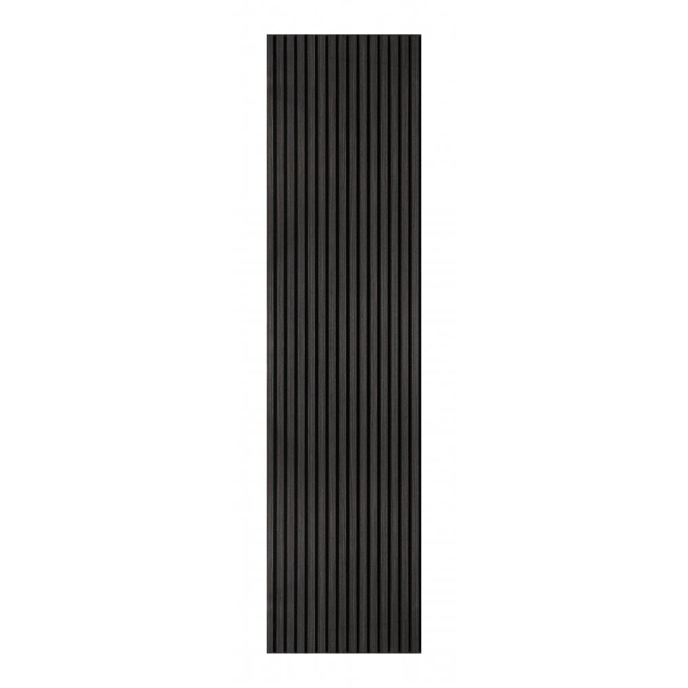 Black Oak Wooden Slat Acoustic Wall Panel 600x2400x21mm