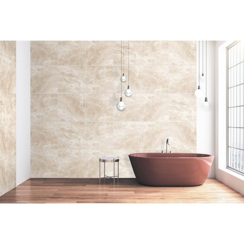 Brooklyn Beige 60cm x 60cm Wall and Floor Tile