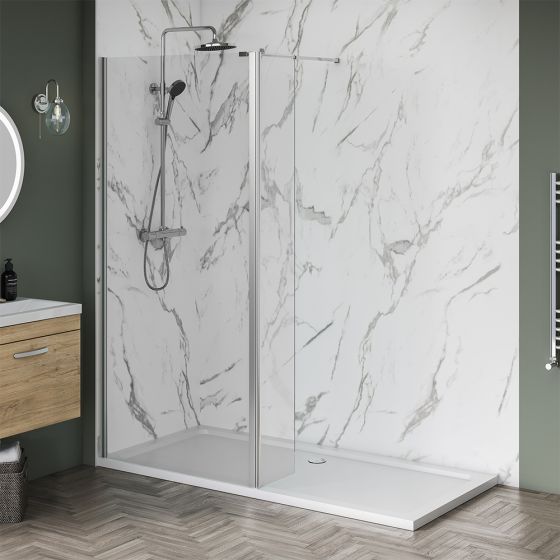 Aqua i 8 Wetroom Screen Panel 1200mm
