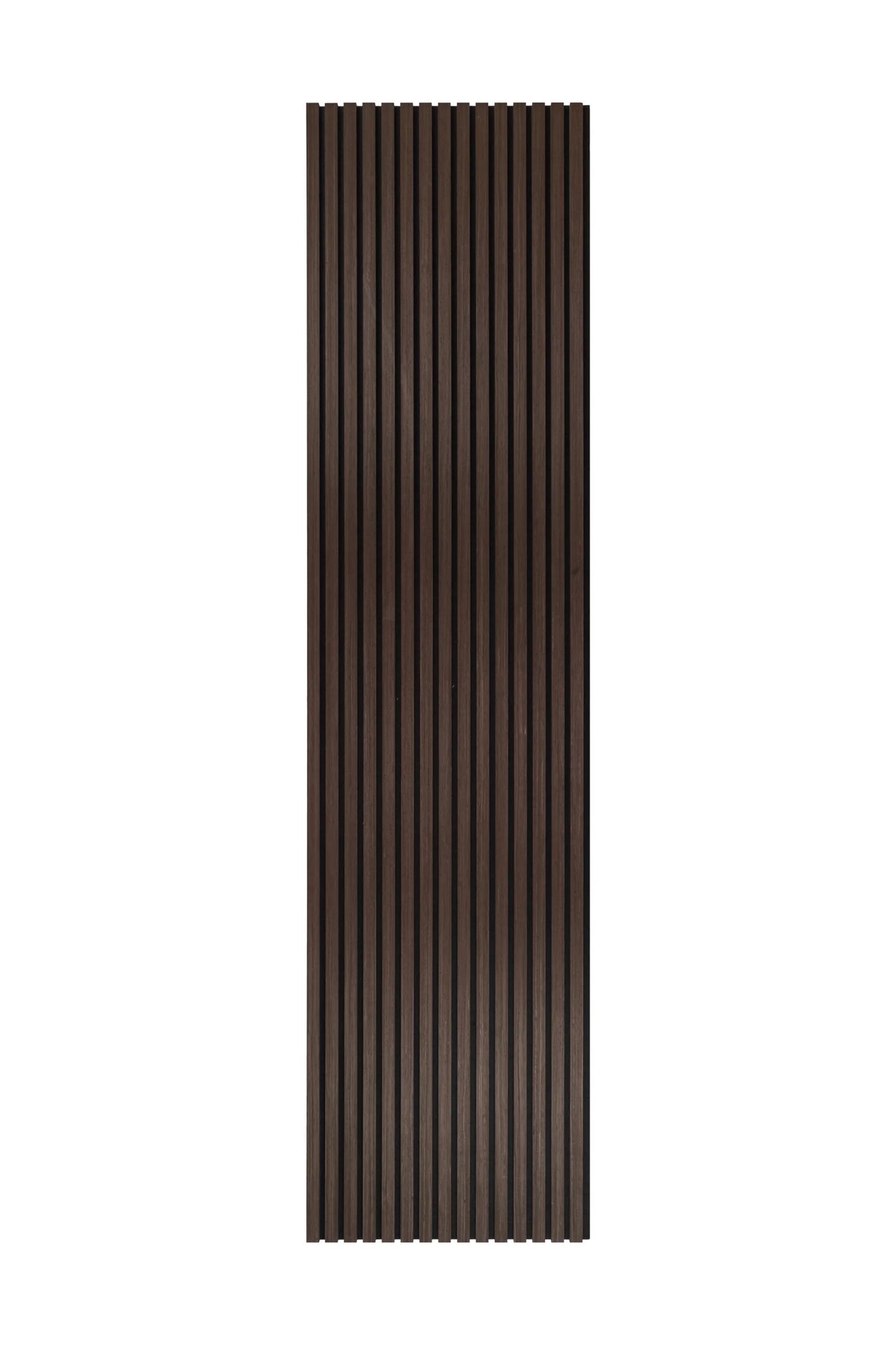 Smoked Walnut Wooden Slat Acoustic Wall Panel 600x2400x21mm