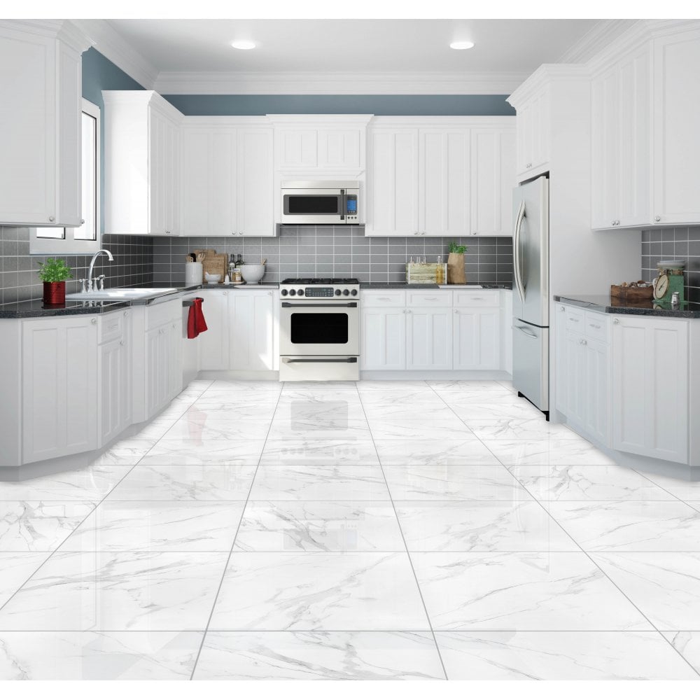 Bianco Estaturio Polished 60cm x 60cm