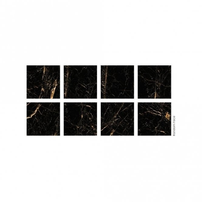 Golden Black 60cm x 60cm Wall and Floor Tile