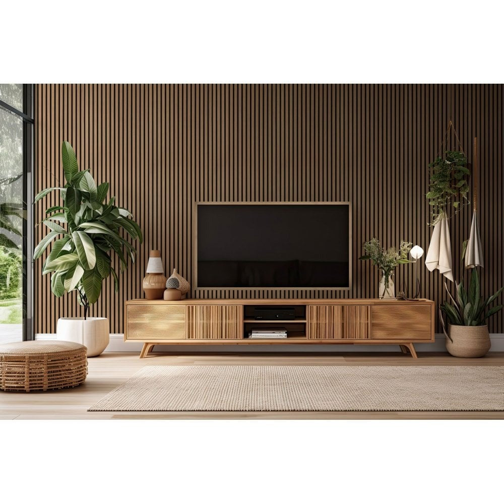 Oak Acoustic Wood Panel 240cm x 60cm x 21mm