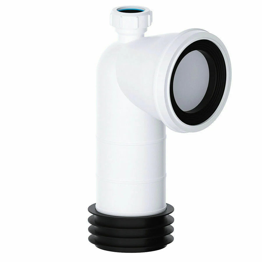 4" 90 Degree Rigid Pan Connector 1 1/4" Boss
