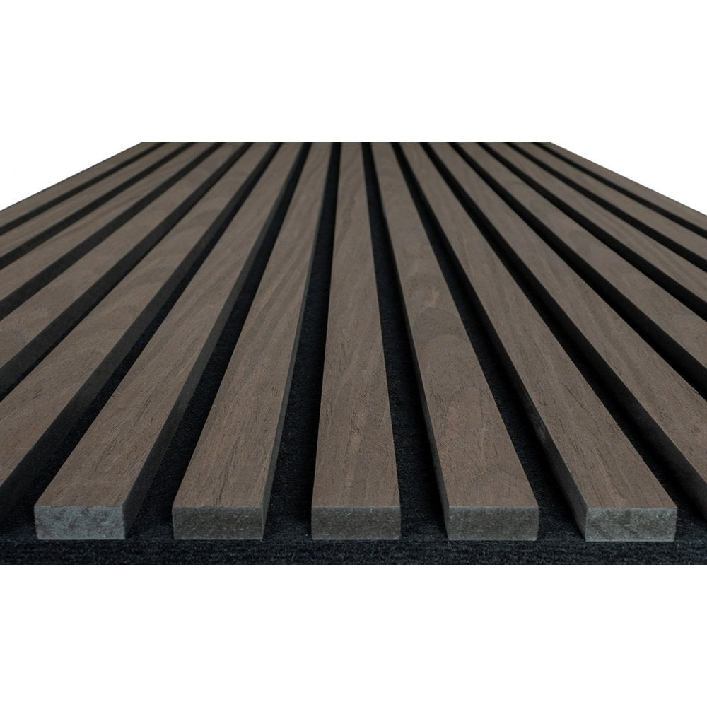 Walnut Wooden Slat Acoustic Wall Panel 600x2400x21mm