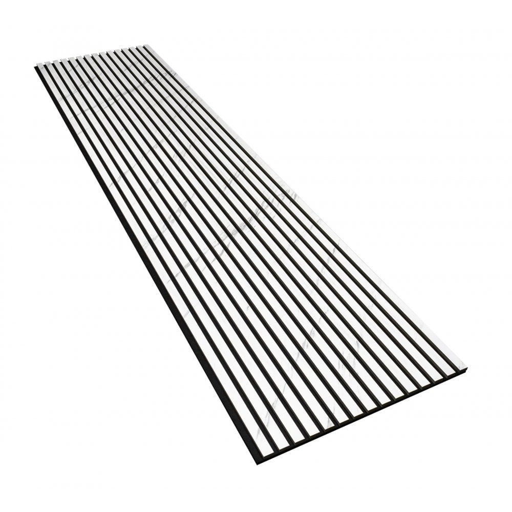 White Marble Acoustic Wood Panel 240cm x 60cm x 21mm