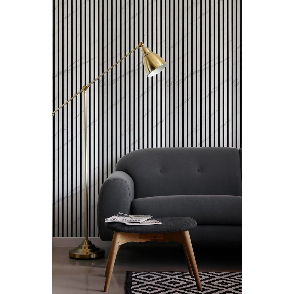 White Marble Acoustic Wood Panel 240cm x 60cm x 21mm