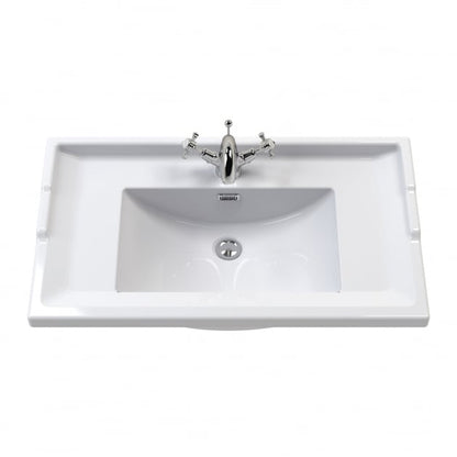 Hilton 600mm Traditional Waterproof PVC Vanity Unit and Basin