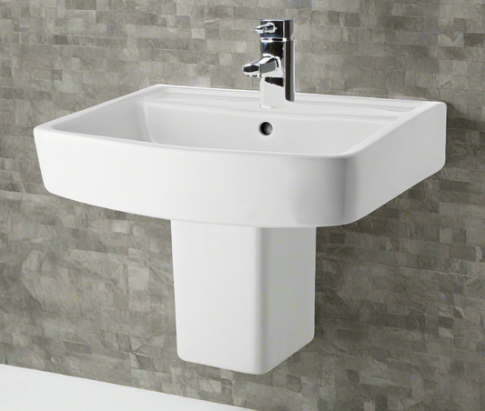 Bliss 520mm 1TH Basin & Semi Pedestal