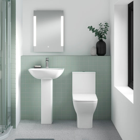 Ava 545mm 1TH Basin & Pedestal