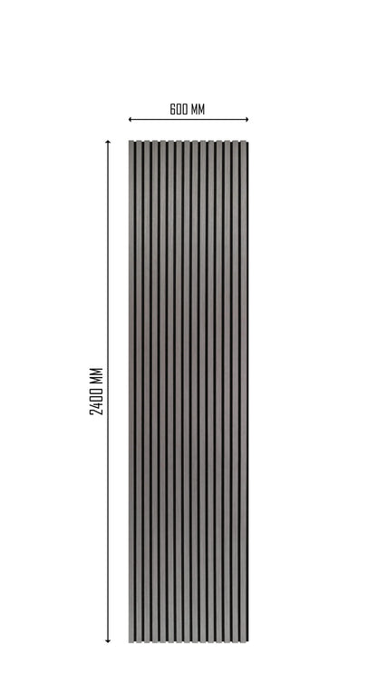 Grey Oak Wooden Slat Acoustic Wall Panel
