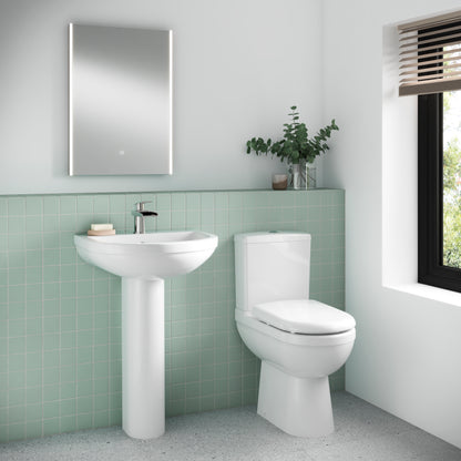 Ivo 550mm 1TH Basin & Pedestal