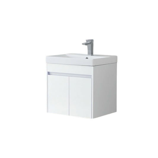 Element 600 Wall Hung Waterproof PVC Vanity Unit and Basin Two Door