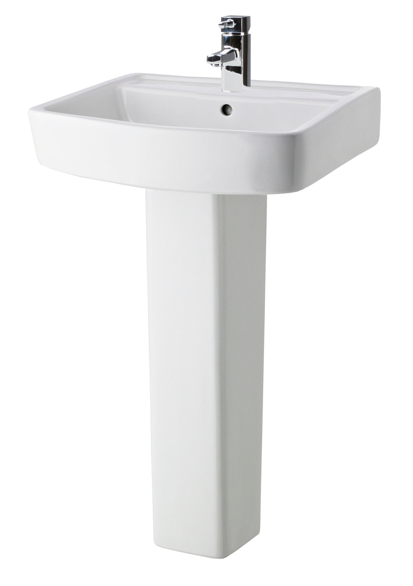 Bliss 600mm 1TH Basin & Pedestal