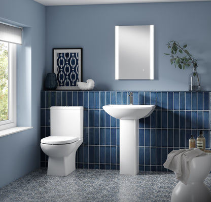 Asselby 600mm 1TH Basin & Pedestal