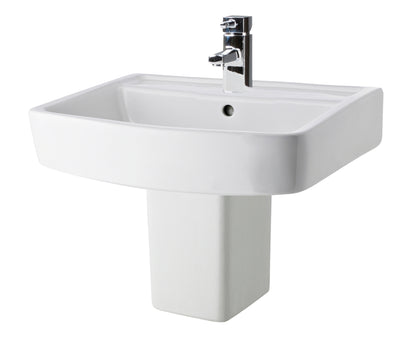 Bliss 520mm 1TH Basin & Semi Pedestal