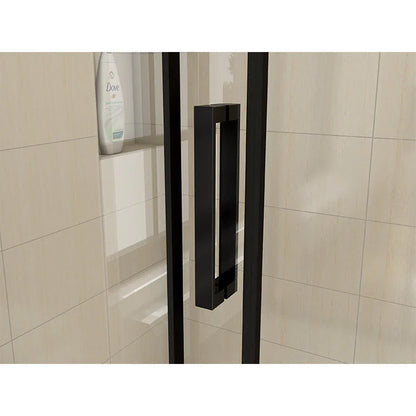 Aspire 8mm Black Sliding Shower Door 1000mm