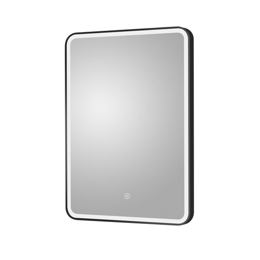 Hydrus Black Framed LED Mirror