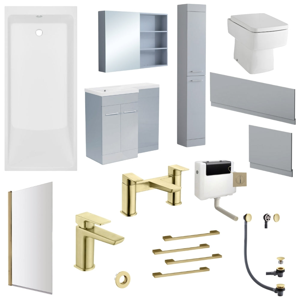 Display Bay 2 - Brushed Brass Premium