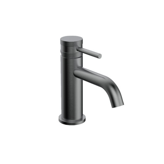 Clarity Knurled Gunmetal Basin Mixer