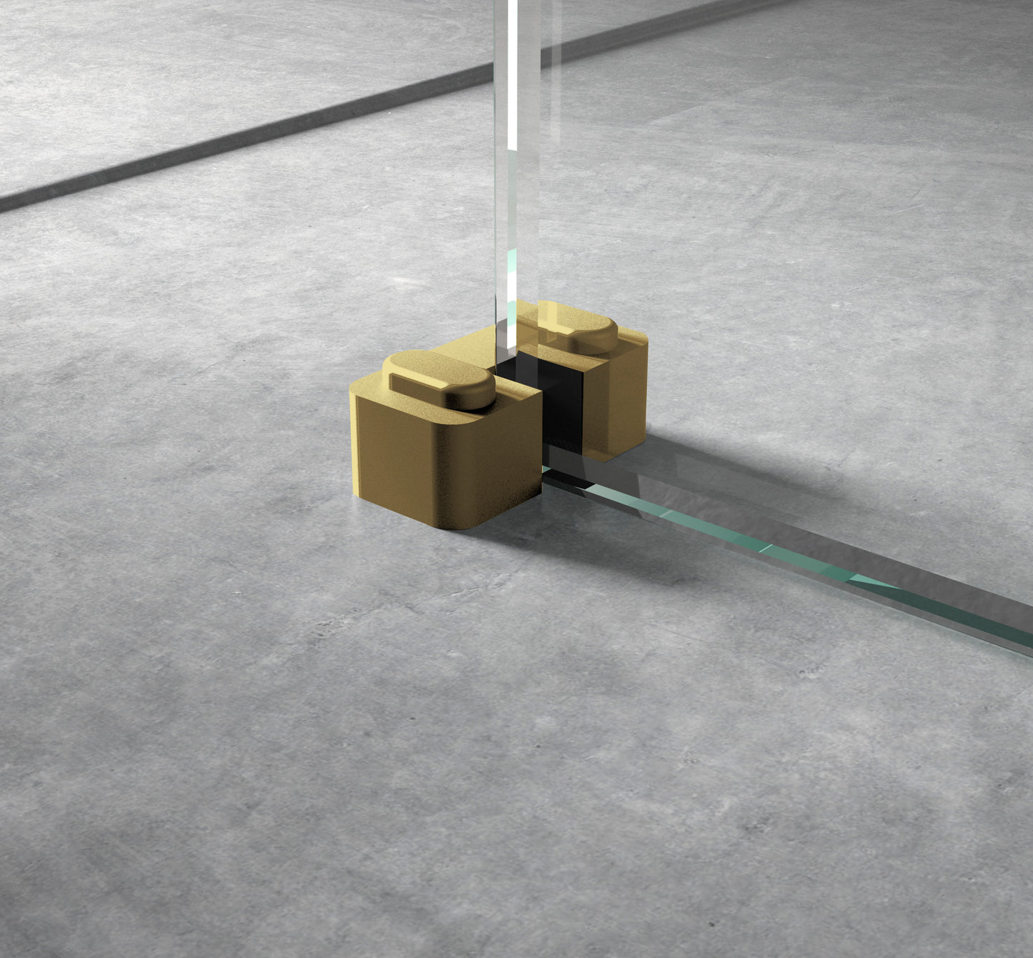 Retainer Horseshoe Support Foot- Brushed Brass