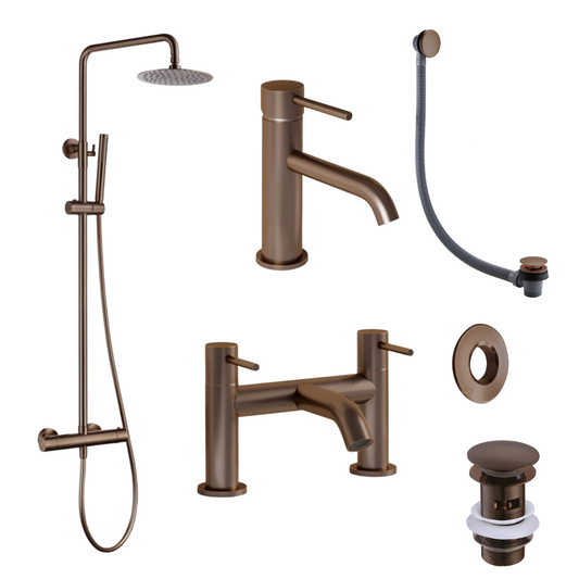 Elora 6 Piece Brushed Bronze Set