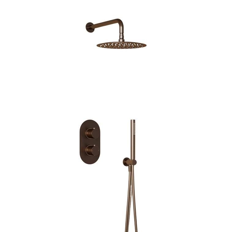 Elora Brushed Bronze 2 Way Concealed Shower