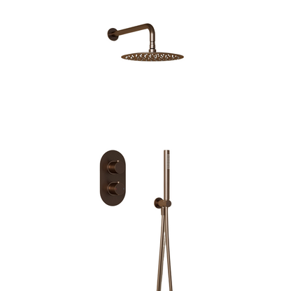 Elora Brushed Bronze 2 Way Concealed Shower
