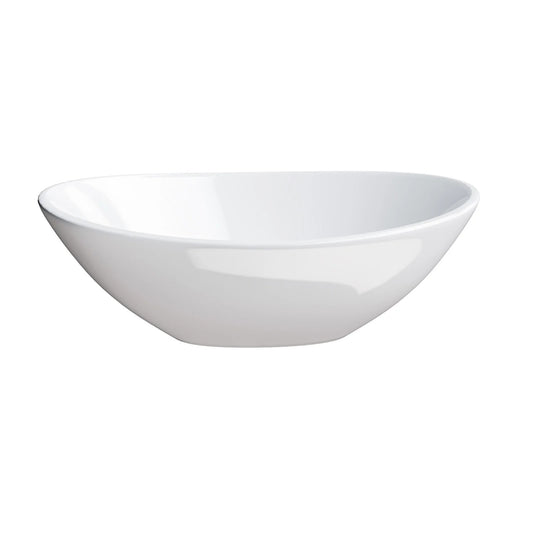 IV8021 410 X 335mm Oval Counter Top Basin Gloss White