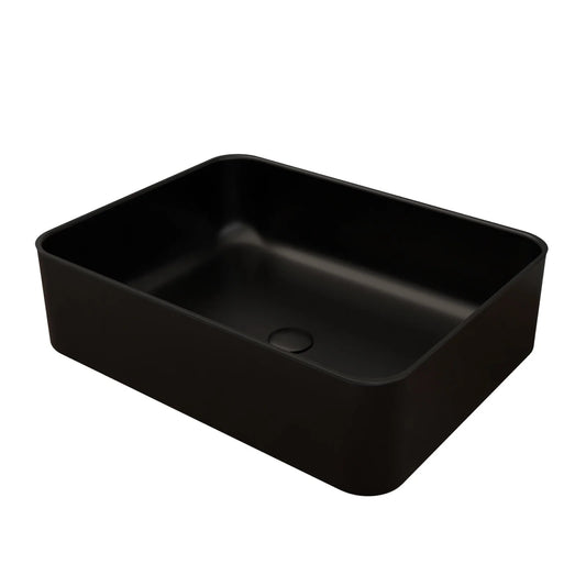 IV8025BLK 490 x 375mm Countertop Basin Rectangle Matte Black