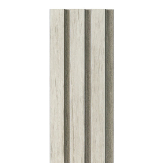 LIMESTONE ASH 3D SLAT WALL CLADDING PANEL WATERPROOF