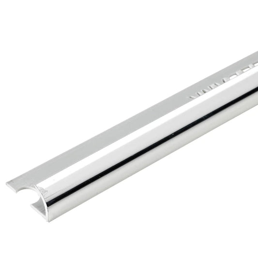 10mm Chrome Curved Tile Trim