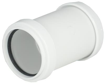 Push Fit 40mm Coupling White