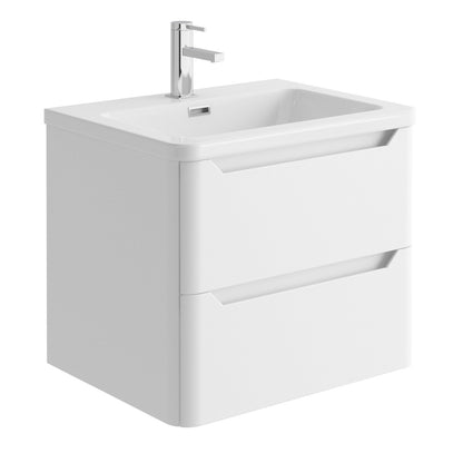 Revive 600 Wall Hung Waterproof PVC Unit & Basin 2 Draw