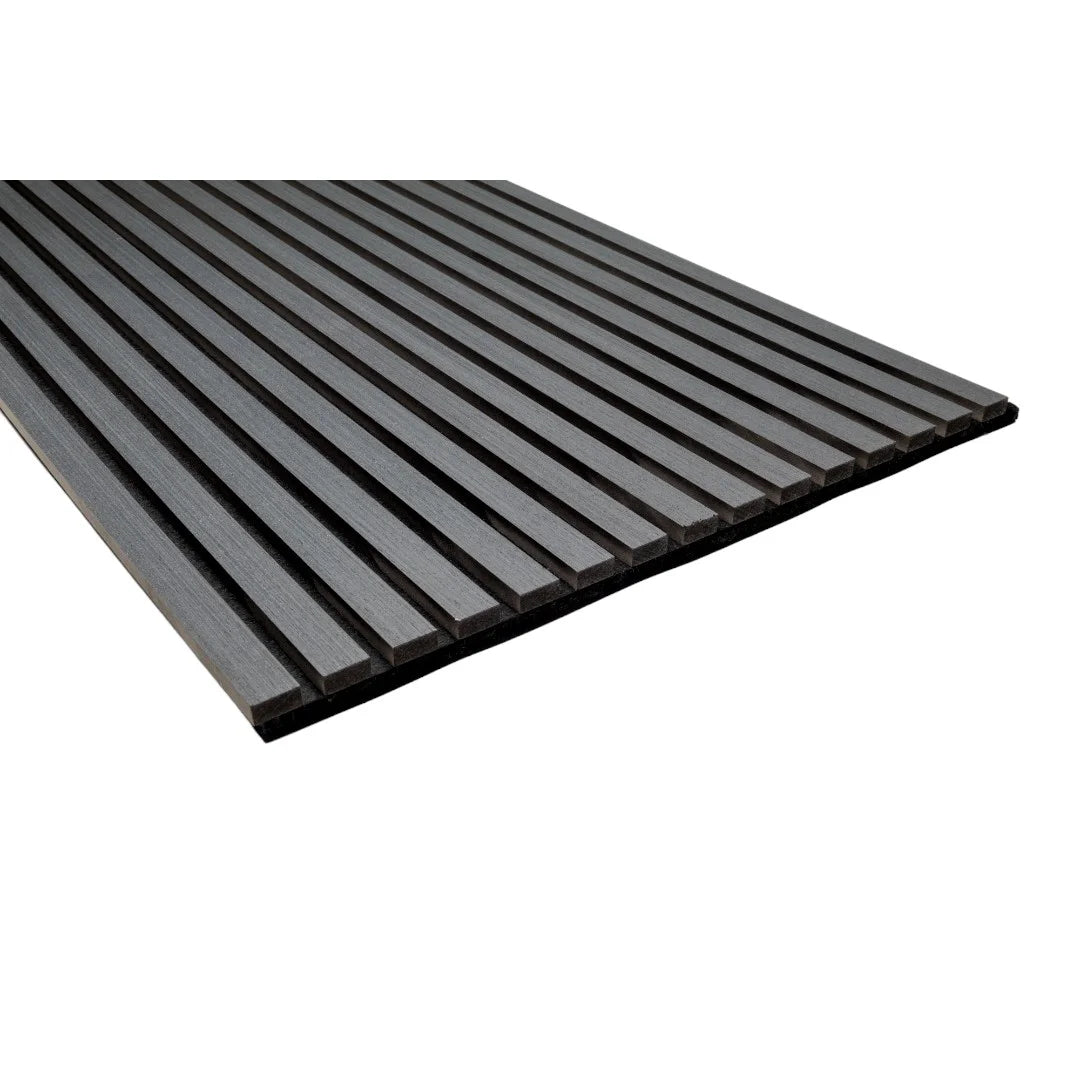 Black Oak Wooden Slat Acoustic Wall Panel 600x2400x21mm