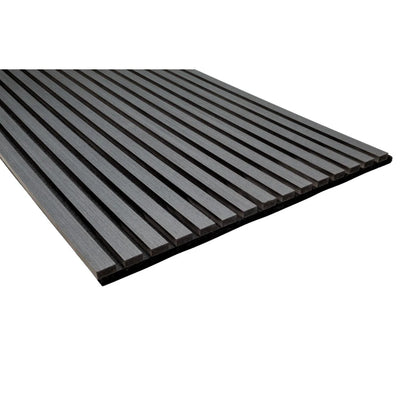 Black Oak Wooden Slat Acoustic Wall Panel 600x2400x21mm