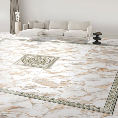Arianna Gold 60cm x 60cm Decor Floor Tile