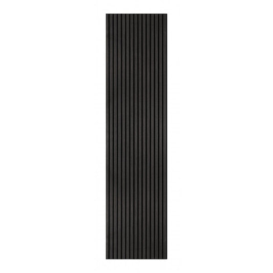 Black Oak Wooden Slat Acoustic Wall Panel 600x2400x21mm