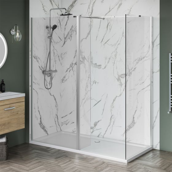 Aqua i 8 Wetroom Screen Panel 1100mm x 2000mm High