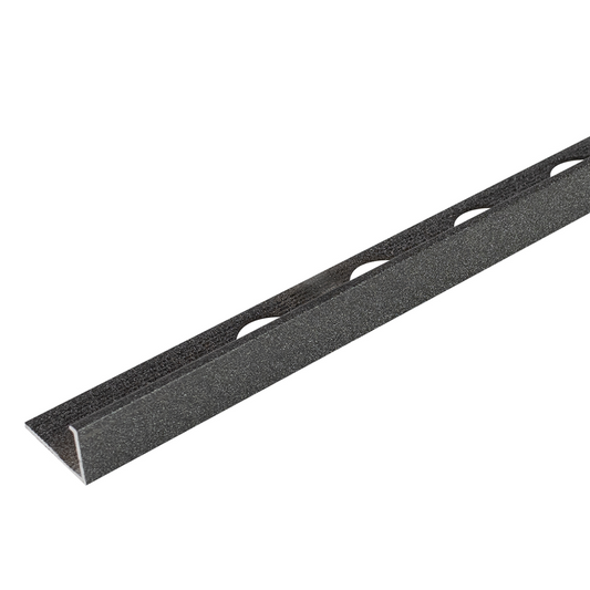 12mm Graphite L Tile Trim